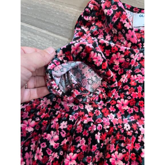 Old Navy Girls Dress Bundle Sz L 10-12 Velvet Gold & Red Floral Y2K Coquette - Picture 4 of 5